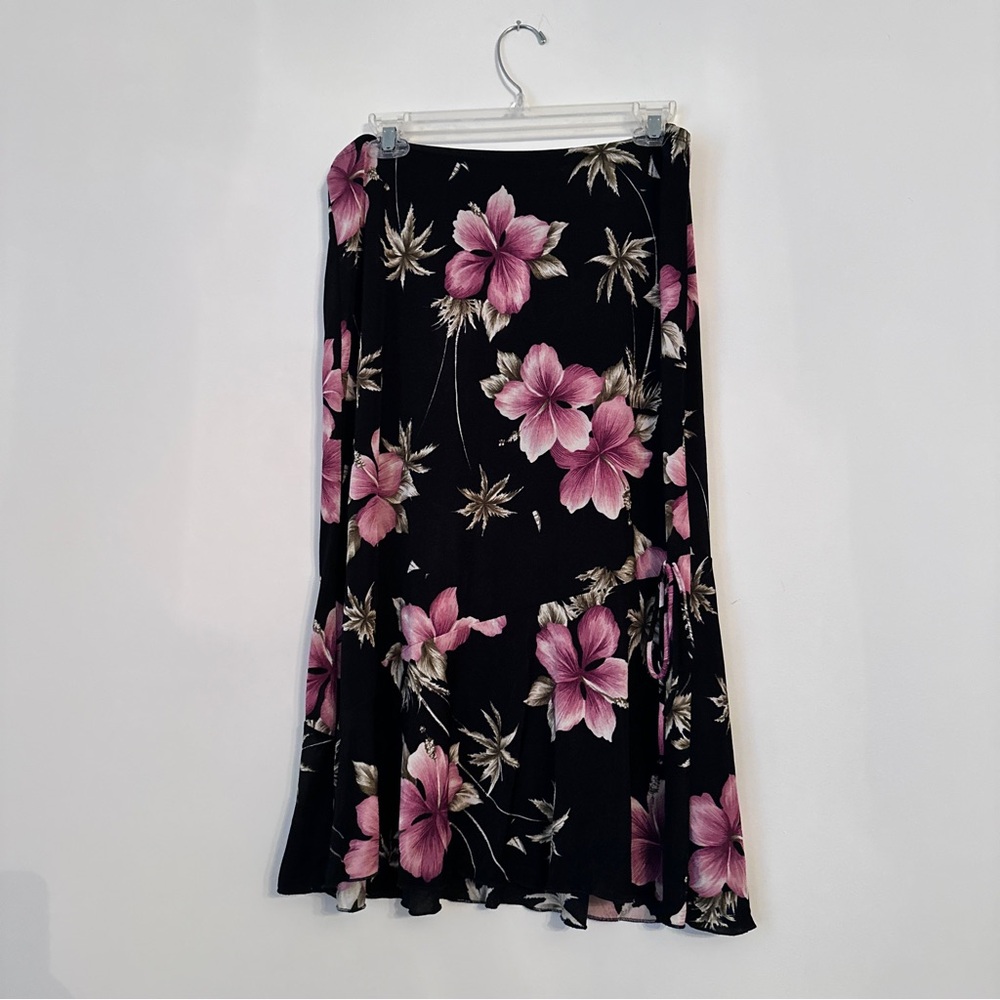 Tropical Hawaiian Floral Skirt